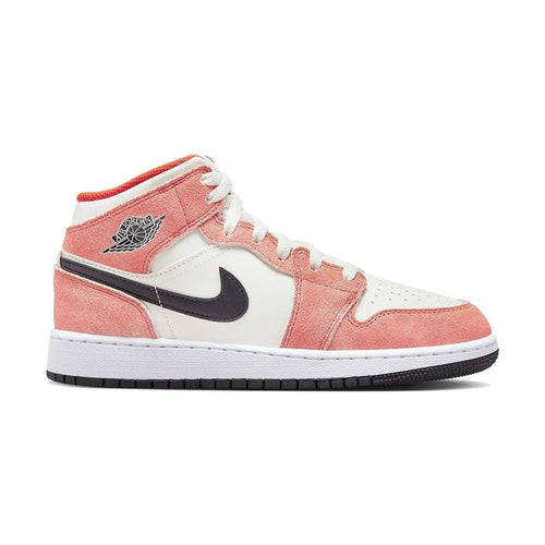 Jordan 1 Mid SE Orange Suede (GS)