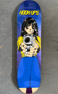 1 of 1 SIGNED Barrel of a Gun - 8 X 31.75 HAND PAINTED PURPLE/BLUE BACKGROUND