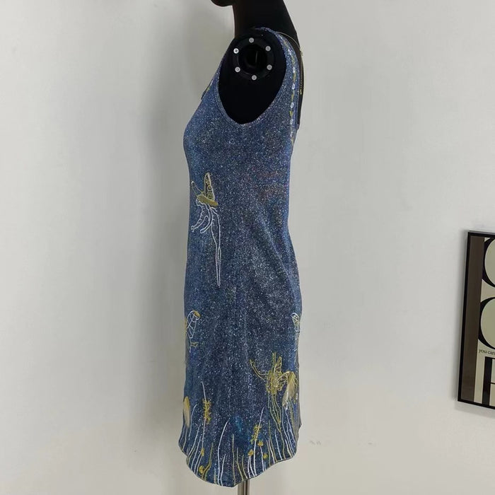 3D Embroidered Sun Dress