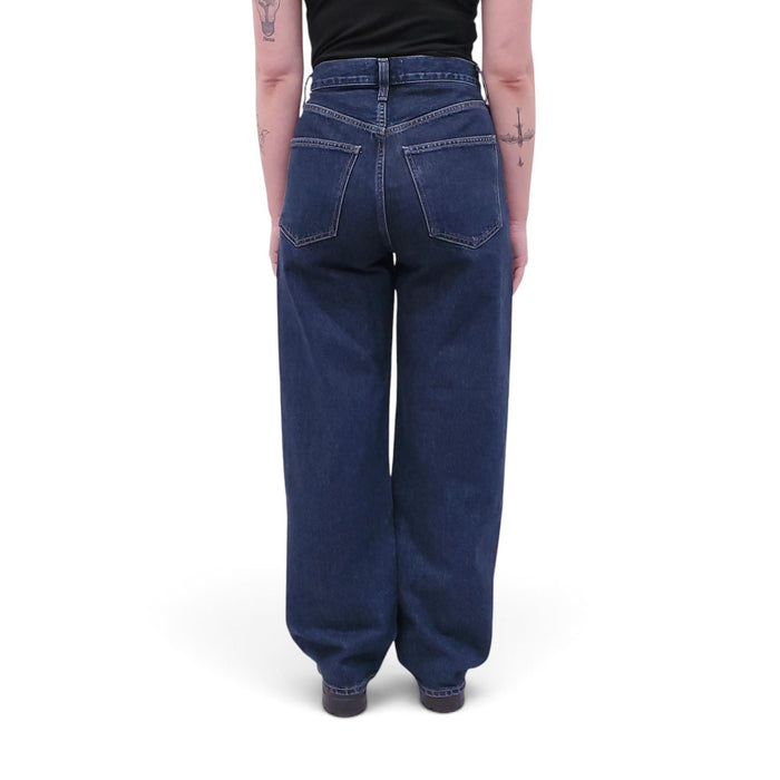AGOLDE DEEP INDIGO 'LOW CURVE' JEANS - SIZE 25