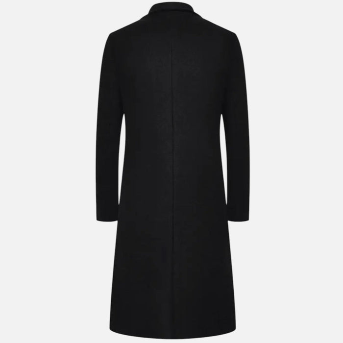 Aiden | Men's Knee-Length Coat With Pockets And Long Sleeve | Classic