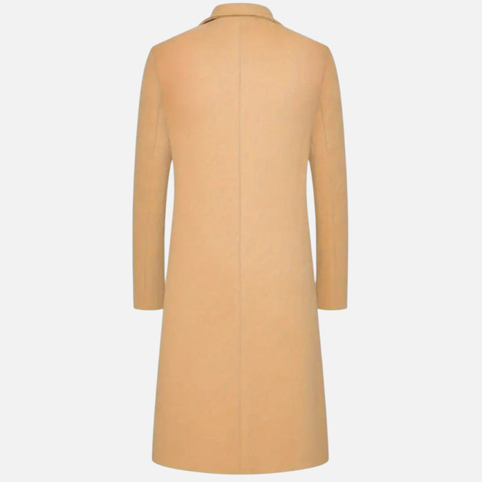 Aiden | Men's Knee-Length Coat With Pockets And Long Sleeve | Classic