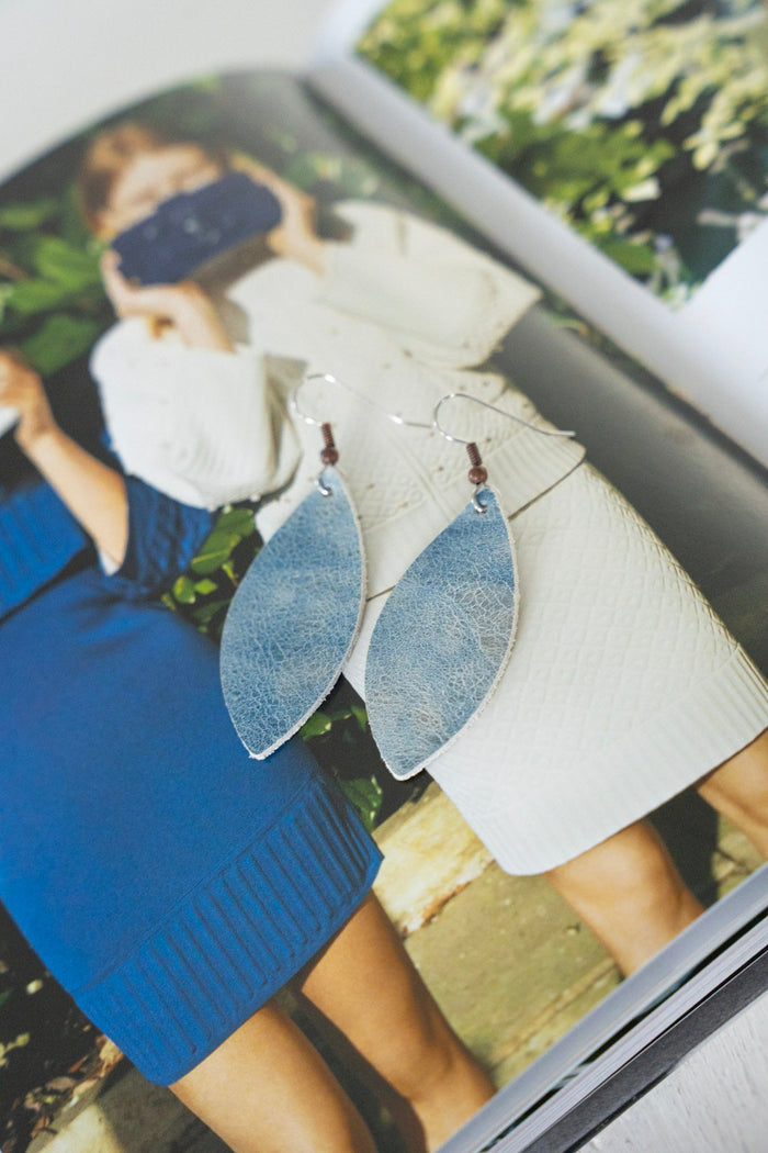 AILEEN EARRINGS IN SPRING BLUE - Love Marlow