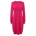 ALEXANDER MCQUEEN FUCHSIA PINK TUNIC SWEATER DRESS - SIZE S