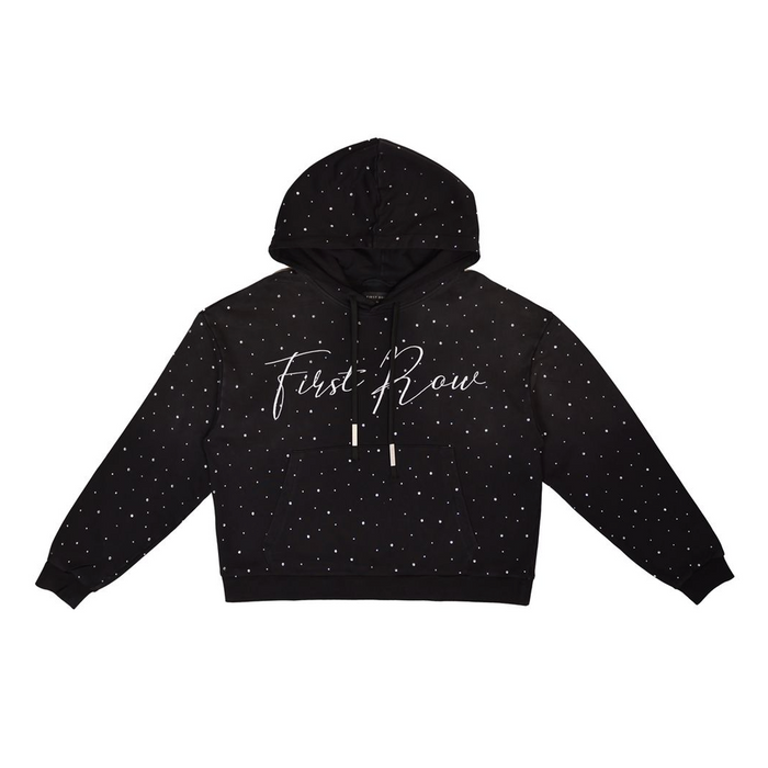 ALLOVER RHINE STONE PULLOVER HOODIE