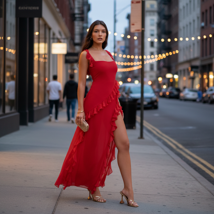 Antoaneta | Women Cocktail Dress With A-Line Skirt And Sweetheart Neckline | Party Style