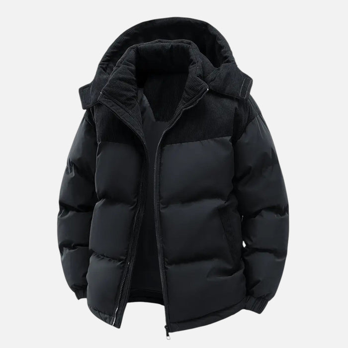 Archer | Men's Colour-Block Hooded Jacket With Hood | Winter