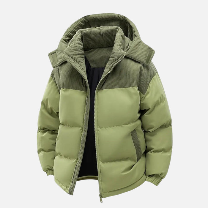 Archer | Men's Colour-Block Hooded Jacket With Hood | Winter