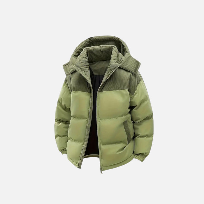 Archer | Men's Colour-Block Hooded Jacket With Hood | Winter