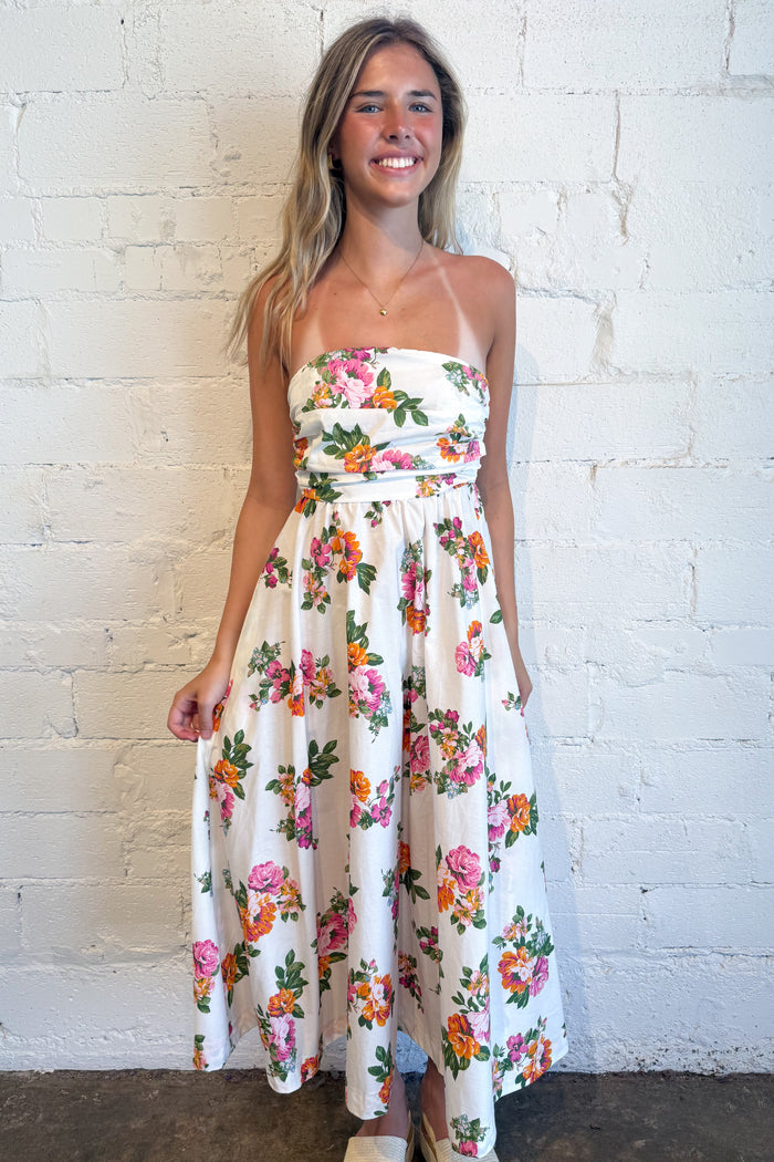 Arely Floral Maxi Dress, adeline boutique, dallas boutique, boutique