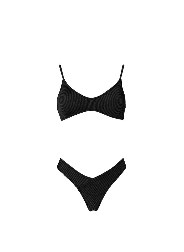 Bikini Stefania Frangista Astrid Athletic Bikini Curly Black Apoella