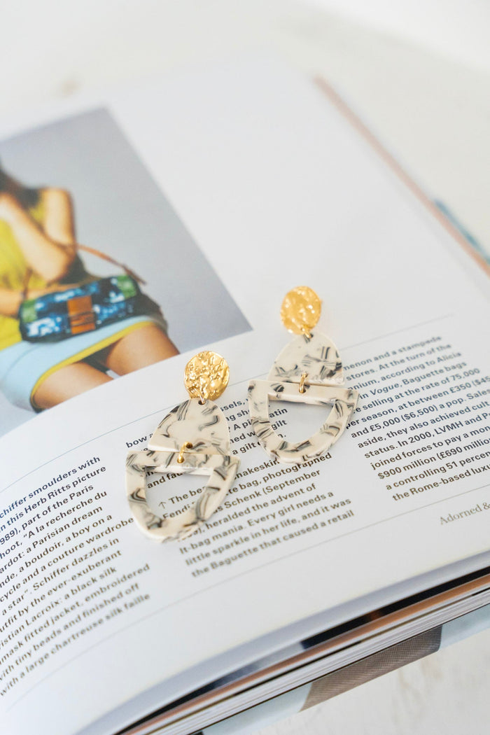 Athena Earring in Coconut - Love Marlow