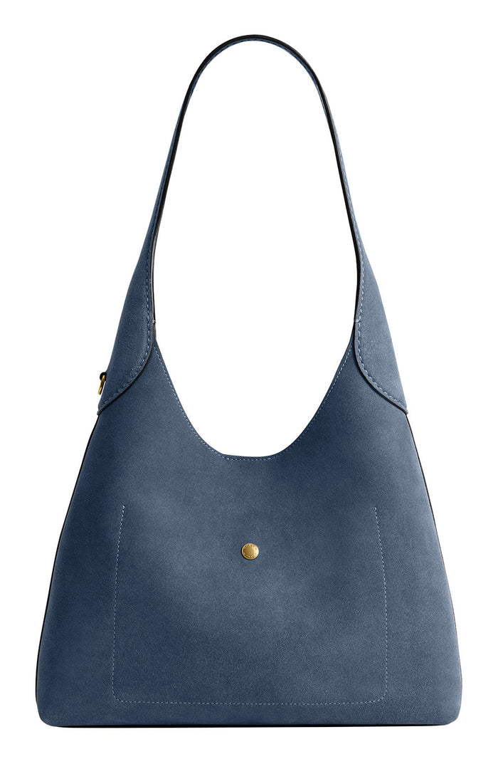 Ava | Women's Shoulder Bag With Gold Hardware And Exposed Seams | Chic