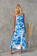 Aveline | Women’s Graduation Dress With One Shoulder And Floral Print | Elegant