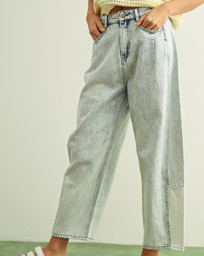 Avery Barrel Denim Pants