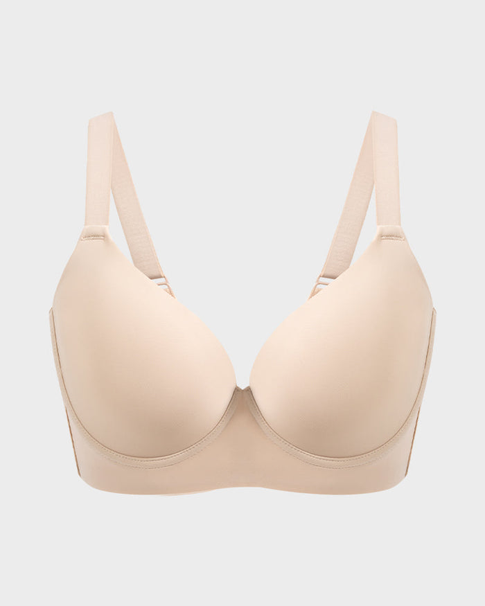 Back Smoothing Push-Up Plunge Bra