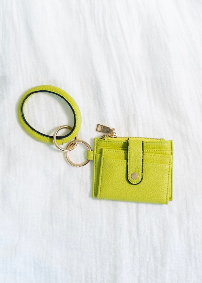 BANGLE WRISTLET WALLET IN AVOCADO - Love Marlow