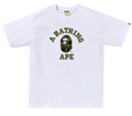 BAPE 1st Camo College Tee (SS26) White/Green