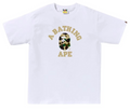 BAPE 1st Camo College Tee (SS26) White/Yellow