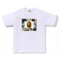 BAPE ABC Camo Super Busy Works Tee White/Yellow