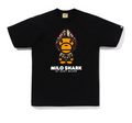 BAPE Baby Milo Shark College Tee Black/Beige
