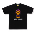 BAPE Baby Milo Shark College Tee Black/Purple