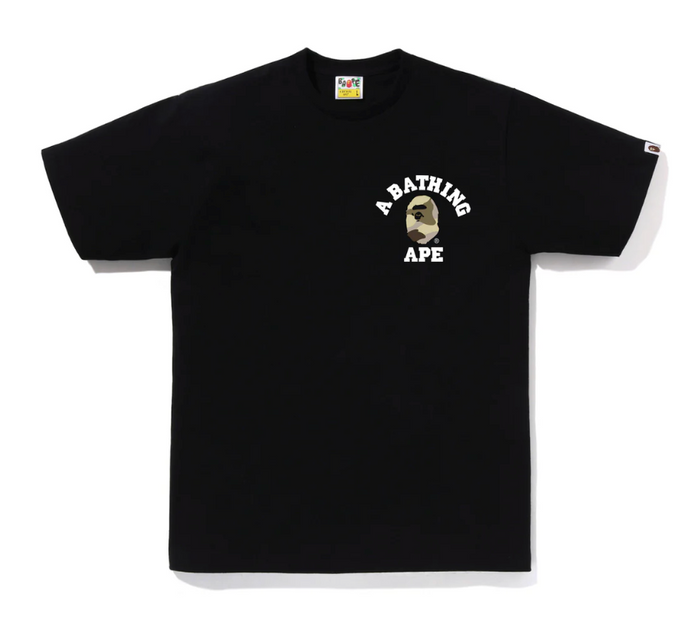 BAPE Camo College ATS Tee Black/Beige