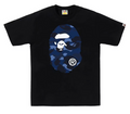 BAPE Color Camo Big Ape Head Tee Black/Navy
