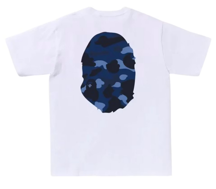 BAPE Color Camo Big Ape Head Tee (FW25) White/Navy