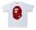 BAPE Color Camo Big Ape Head Tee White/Red