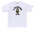 BAPE Glitch Woodland Camo College Tee White/Green