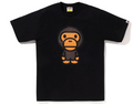BAPE GLITTER BIG BABY MILO TEE BLACK