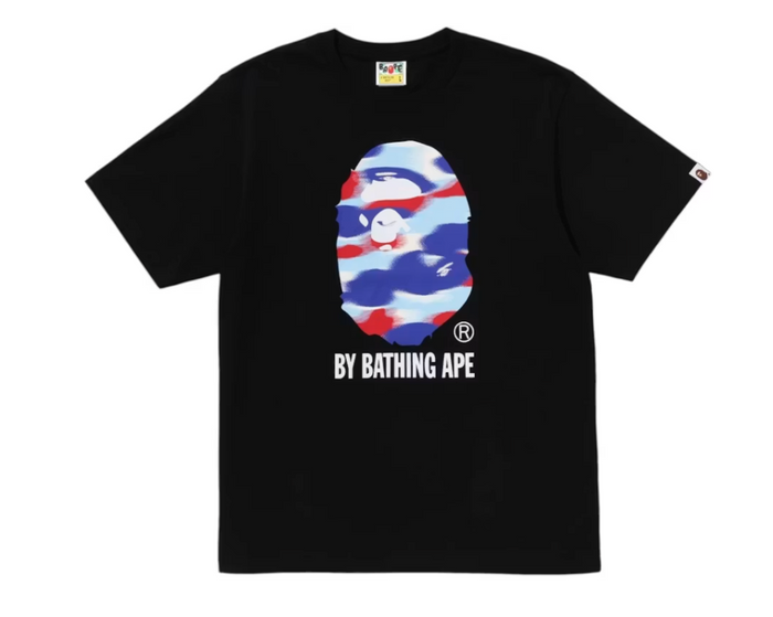 BAPE Screen Camo By Bathing Ape Tee Black
