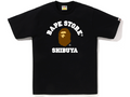 BAPE SHIBUYA COLLEGE TEE BLACK