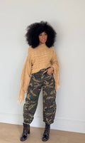 Barrel camo jeans