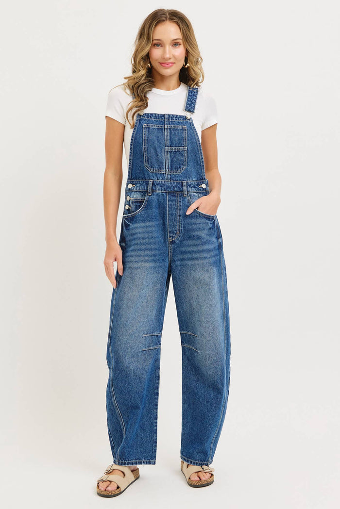 Barrel Denim Jumpsuit