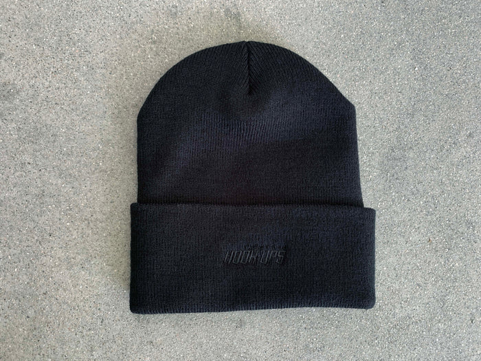 Barrel of a Gun Beanie - BLACK