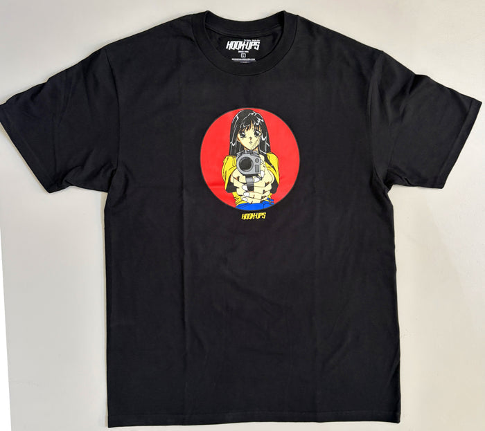 Barrel of a Gun T-shirt - BLACK