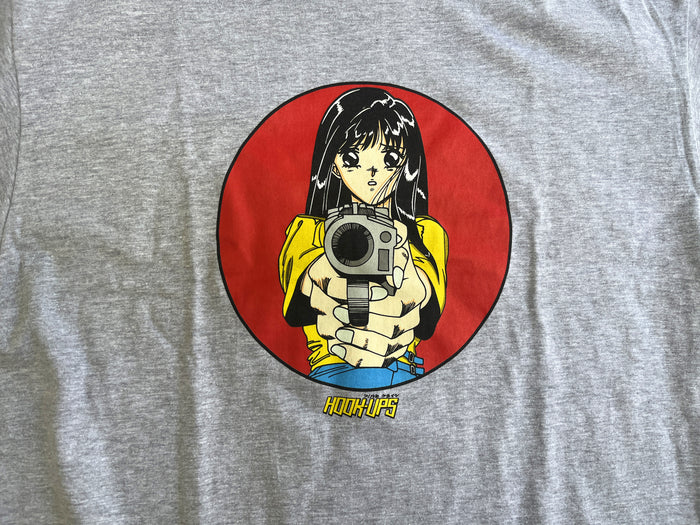 Barrel of a Gun T-shirt - GREY