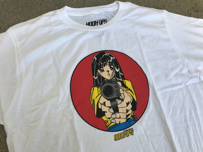 Barrel of a Gun T-shirt - WHITE