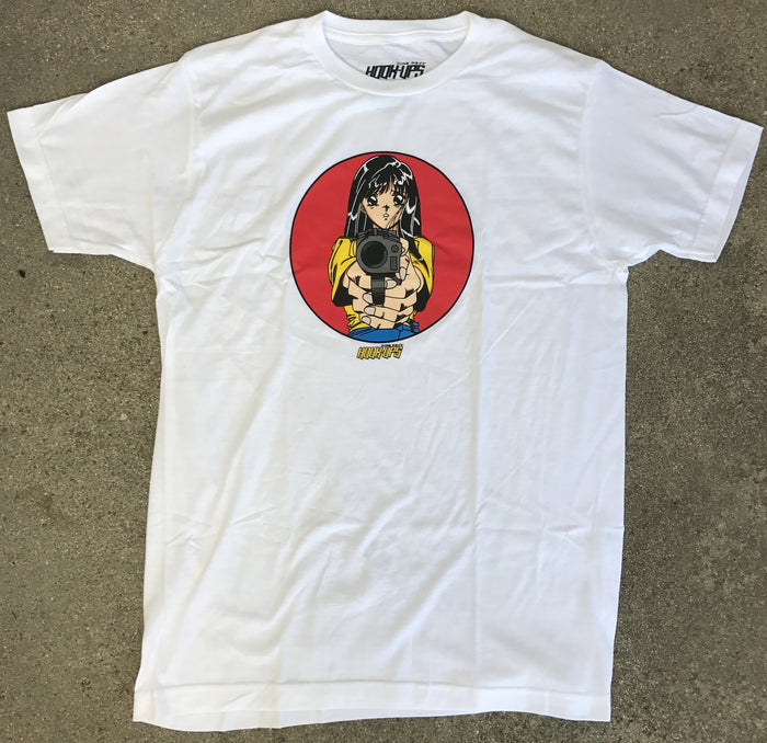 Barrel of a Gun T-shirt - WHITE