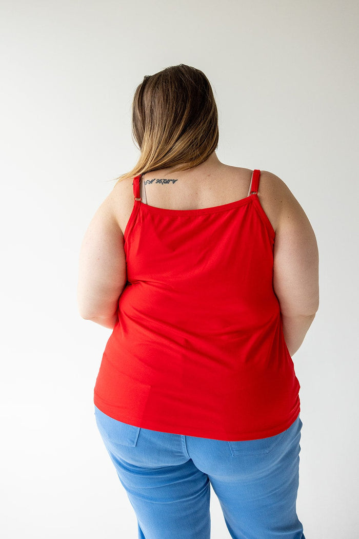 BASIC LAYERING CAMI IN RED - Love Marlow