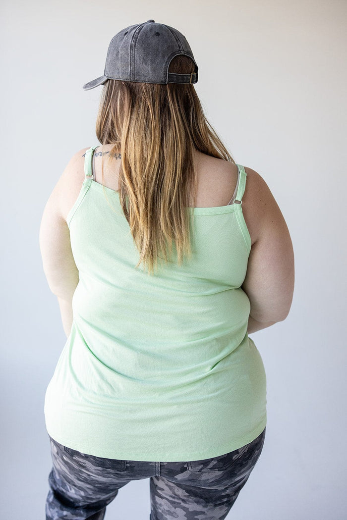 BASIC LAYERING CAMI IN SOFT LIME - Love Marlow