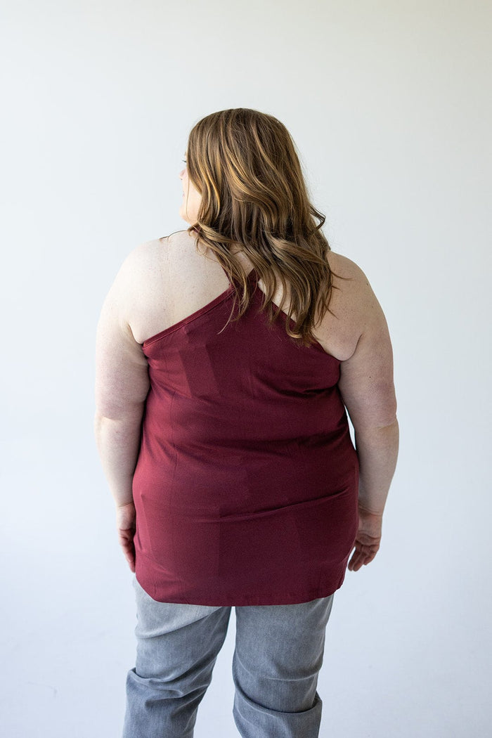 BASIC RACERBACK CAMI IN MULLED WINE - Love Marlow