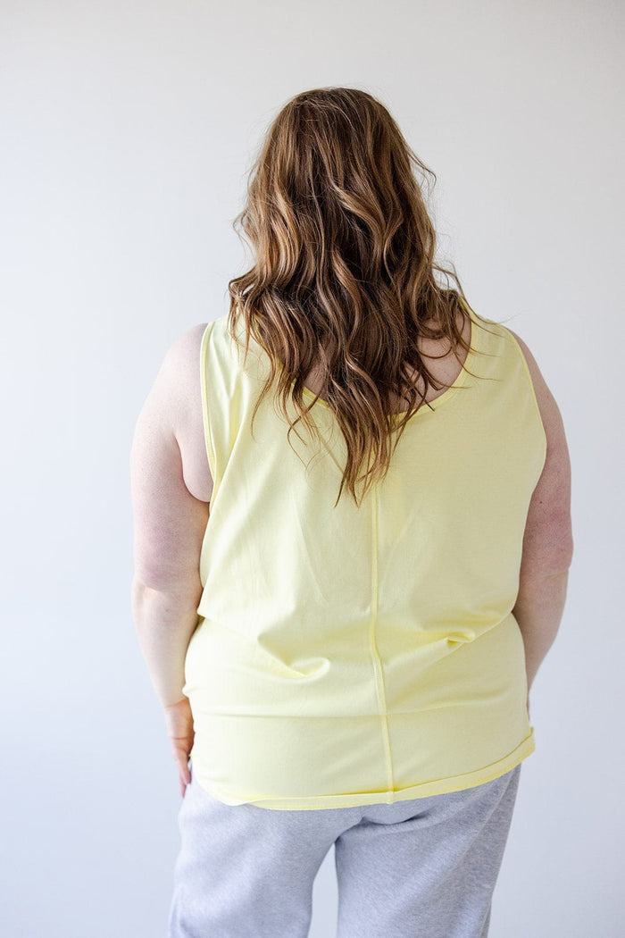 BASIC SCOOP NECK TANK IN SUNSHINE - Love Marlow
