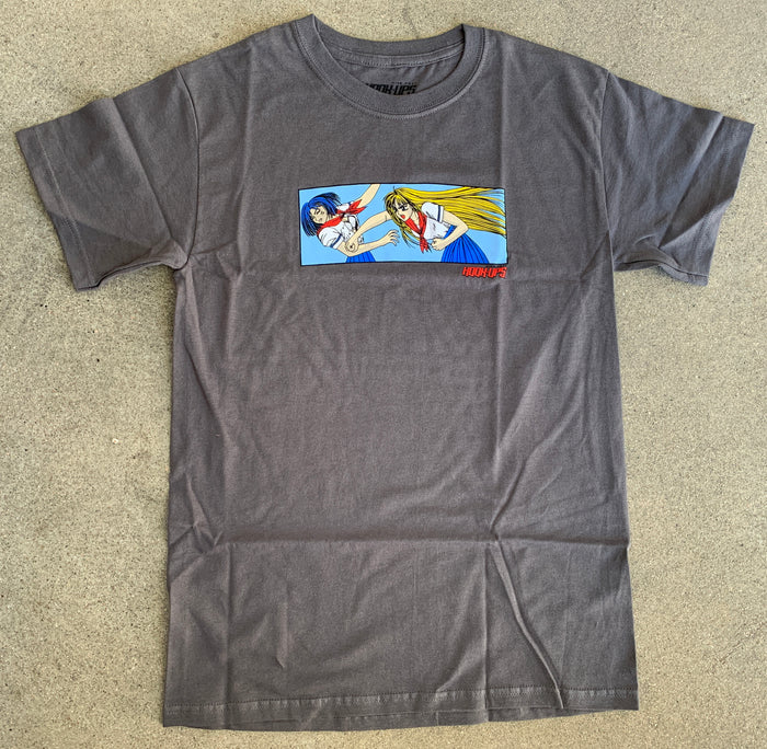 Battle Girls T-shirt - CHARCOAL GREY