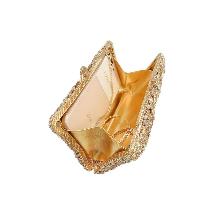 Floral Diamond Evening Clutch HB008 Sheer Fairy