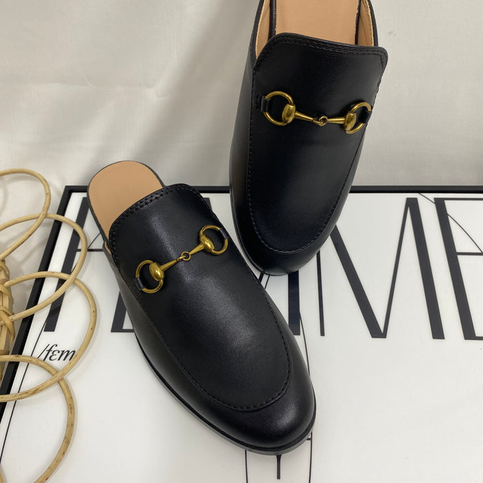 Horsebit Leather Flats