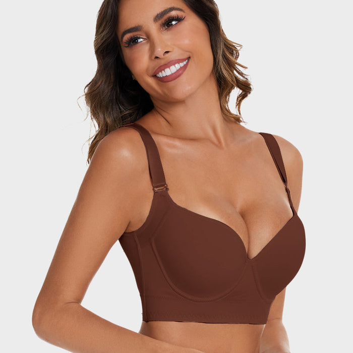 Push-Up Back Smoothing Bra-Brown (2 PACK)