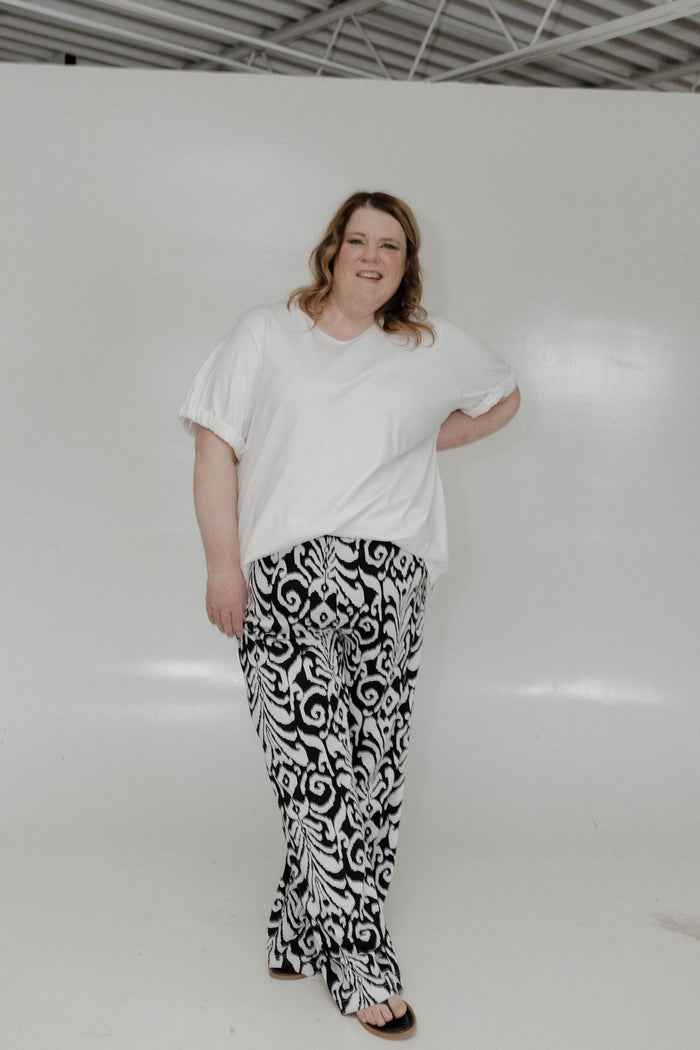 Rolled Sleeve Tee – Off White - Love Marlow